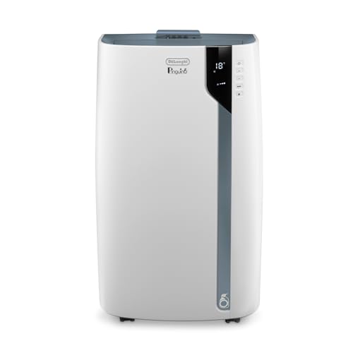 De'Longhi Pinguino PAC EX105 Mobiles Klimagerät mit EcoRealFeel-Technologie, 10.000 BTU/h, für Räume bis 100m³, Entfeuchtungs- &...