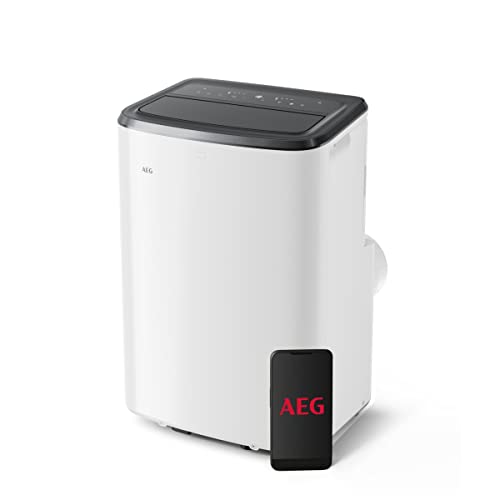 AEG Comfort 6000 AXP26U339CW mobiles Klimagerät / LED Display / Touch-Bedienung / 30-40 m² / nur 64 dB(A) / Kühlfunktion / Ventilator /...