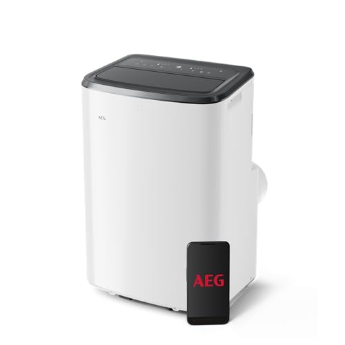 AEG Comfort 6000 AXP26U339CW mobiles Klimagerät / LED Display / Touch-Bedienung / 30-40 m² / nur 64 dB(A) / Kühlfunktion / Ventilator /...