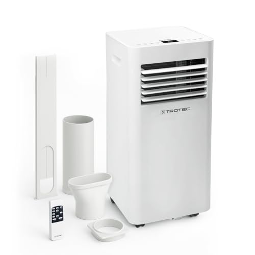 TROTEC Klimagerät PAC 2020 E WiFi – 3-in-1 mobiles Klimagerät mit 2,1 kW Kühlleistung, Entfeuchter & Ventilator, inkl. Fernbedienung,...