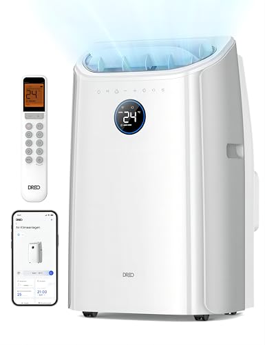 Dreo Tragbare Klimaanlagen, 12.000 BTU Klimaanlage für Schlafzimmer mit abflussfreier Kühlung, APP/Stimme/Fernbedienung, 24h Timer mit Ventilator &...