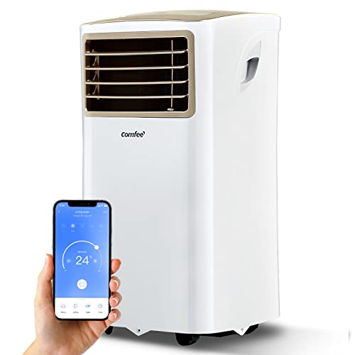 Comfee Mobiles Klimagerät Easy Cool 2.0, 7000 BTU 2,0kW, Kühlen&Ventilieren&Entfeuchten, Raumgröße bis 68m³(25㎡), APP-Steuerung/Alexa/Google...