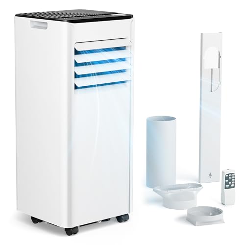 Klimaanlage Mobil - Klimagerät mit Abluftschlauch 7000 BTU | 4-in-1 Mobiles Klimagerät | Leiser Betrieb | Digitaldisplay + Fernbedienung |...