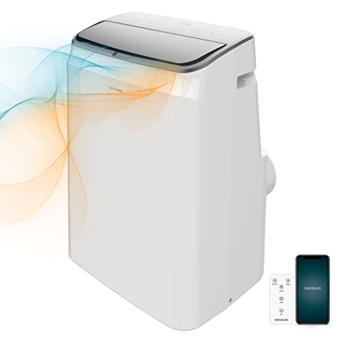 Cecotec Tragbare Klimaanlage mit Fernbedienung, WLAN und Wärmepumpe Force Clima 14750 Cold&Warm Connected. 14000 BTU, LED-Display, 5 Modi, Abdeckung...