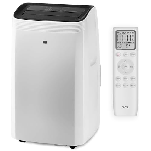 TCL Mobiles Klimagerät 12000 BTU (3,5 kW) mit Heizfunktion – 4-in-1 Klimaanlage: Kühlen, Heizen, Entfeuchten, Ventilieren, für Räume bis 35 m²,...