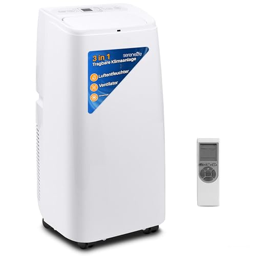 SereneLife Klimaanlage, Klimaanlage Mobil, 3 in 1- Klimagerät- Luftentfeuchter, Luftkühler& Ventilator, Air Conditioner- 12000BTU, Klimagerät mit...
