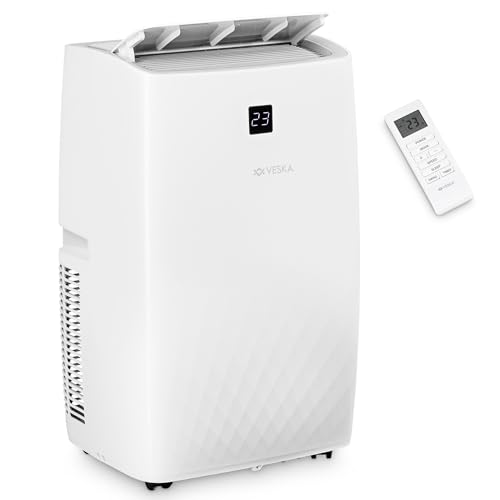 Klimaanlage Mobil 12000 BTU/h (3.500 Watt) - Mobiles Klimagerät 4in1 mit WiFi/App Monoblock Kältemittel - Fernbedienung, 24h-Timer, Luftentfeuchter,...