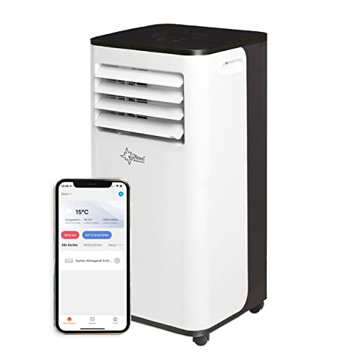 SUNTEC Mobiles Klimagerät MultiFreeze 2.0 Eco R290 APP – Klimaanlage mobil und leise mit Smart App Steuerung – Entfeuchter für Räume bis 25 qm...