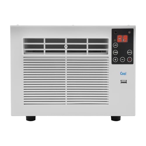 Mini Klimaanlage, 280W Mobiles Klimagerät Tragbares mit Fernbedienung 12H Timer, Beleuchtung Steuerung und Entfeuchtung, Mini-Kühlgerät Air...