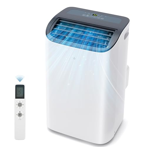 EUHOMY Mobile Klimaanlage 12000 BTU mit Abluftschlauch | 3-in-1 Mobiles Klimagerät: Kühlen, Entfeuchten, Ventilieren | 4-Stufen-Lüfter | 410 m³/h...