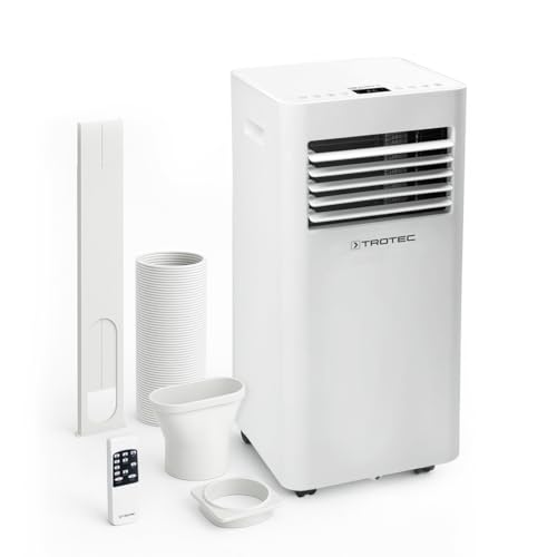 TROTEC Klimagerät PAC 2020 E WiFi – 3-in-1 mobiles Klimagerät mit 2,1 kW Kühlleistung, Entfeuchter & Ventilator, inkl. Fernbedienung,...