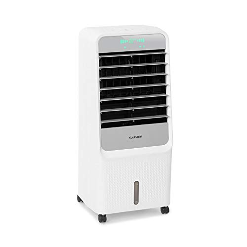 Klarstein Mobiler Luftkühler, 4-in-1 Air Cooler, Leiser Ventilator, Luftbefeuchter & Nachtmodus, Klimagerät ohne Abluftschlauch, Mobiles Klimagerät...