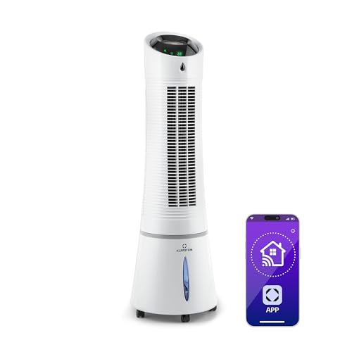Klarstein 4-in-1: Smart Luftkühler, Ventilator, Luftbefeuchter & Ionisation I 6 L Wassertank, Oszillation, 30 W, 210 m³/h, Timer I Klimagerät ohne...