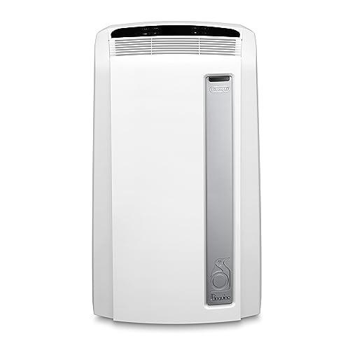 De'Longhi PAC AN112 Silent Mobiles Klimagerät (Klimaanlage, Luft-Luft System, Max. Kühlleistung 2,9 kW/11000BTU/h, Separate Entfeuchtungsfunktion,...