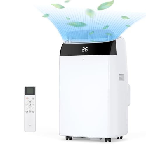 Acekool Mobile Klimaanlage, 12000BTU, 4-in-1 Mobile Klimaanlage mit Schlafmodus, 24H-Timer, kühlt Raum bis zu 450-550sqft für große Zimmer,...