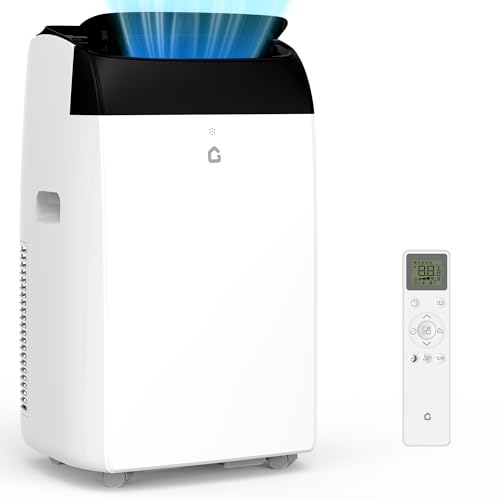 Klimaanlage Mobil 12000 BTU 2,6kW, Kühlen&Ventilieren&Entfeuchten, Mobiles Klimagerät mit abluftschlauch für Räume bis 117m³(43㎡), Leiser...