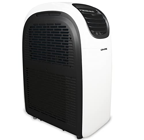 DMS® Klimaanlage Mobiles Klimagerät 4in1 kühlen Luftentfeuchter, lüften, Ventilator und Schlafmodus - 12000 BTU/h (3.500 Watt) - Klima mit...