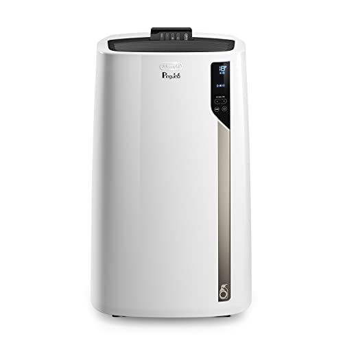 De'Longhi Pinguino PAC EL98 ECO Silent, Mobile Klimaanlage mit EcoRealFeel-Technologie für Räume bis zu 100 m³, Weiß