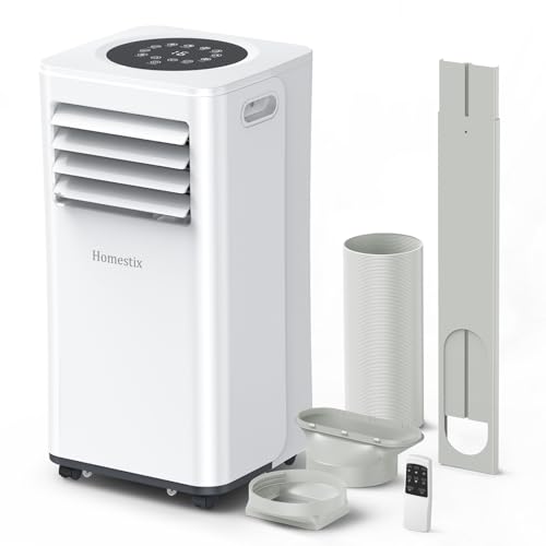 Klimaanlage Mobil 9000 BTU, Mobile Klimaanlage 4-in-1, Kühlung, Entfeuchtung und 2-Stufiger Belüftung, Mobiles Klimagerät mit Abluftschlauch,...