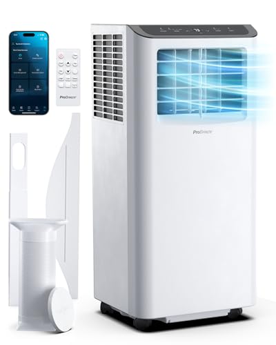Pro Breeze™ 4-in-1 Mobile Klimaanlage mit 9000 BTU - Luftkühler, Ventilator, Luftentfeuchter, Nachtmodus - Klimagerät mit Energieklasse A,...