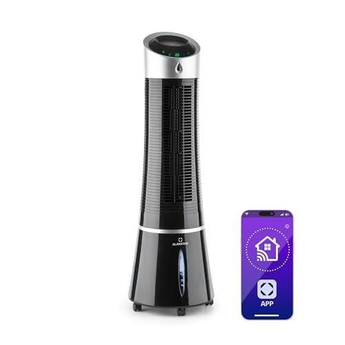 Klarstein 4-in-1: Smart Luftkühler, Ventilator, Luftbefeuchter & Ionisation I 6 L Wassertank, Oszillation, 30 W, 210 m³/h, Timer I Klimagerät ohne...