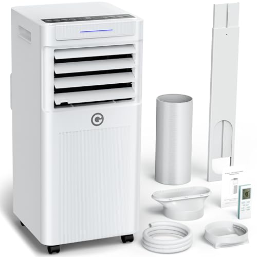 Klimaanlage Mobil 7000 BTU, 3-in-1 Mobile Klimaanlage mit Abluftschlauch, Kühlen,Entfeuchten,Luftzirkulation, LED Display&Fernbedienung, 24h-Timer,...