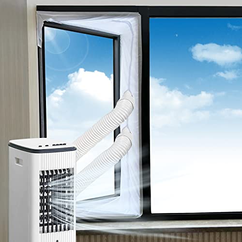 Fensterabdichtung für mobile Klimageräte, Klimaanlagen, Wäschetrockner, Ablufttrockner, Hot Air Stop zum Anbringen an Fenster, Dachfenster,...