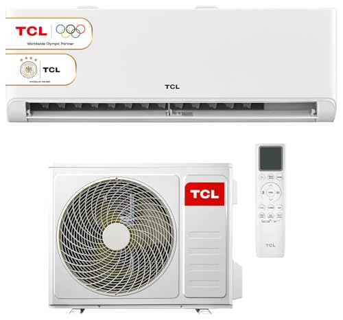 TCL Split Klimaanlage 12000 BTU BreezeIN mit Sprachsteuerung, WIFI für Räume bis 45m² 4 in 1: Heizen, Kühlen, Entfeuchten, Ventilieren - Version...