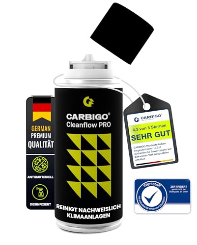 Carbigo® Klimaanlagen Desinfektion Auto I Geruchsneutralisierer Auto gegen Gerüche in 15 min I Auto Selbstverteiler antibakteriell langanhaltend I...