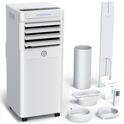 Klimaanlage Mobil 9000 BTU, 3-in-1 Mobile Klimaanlage mit Abluftschlauch,Kühlen,Entfeuchten, Luftzirkulation, LED Display&Fernbedienung, 24h-Timer,...