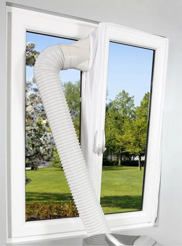 Comfee Fensterabdichtung Hot Air Stop für mobile Klimageräte und Abluft-Wäschetrockner, weiß, 10000196