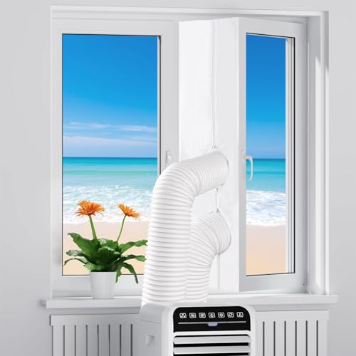 Fensterdichtungen für mobile Klimageräte, Wäschetrockner, Ablufttrockner, Bohrfreie Fensterdichtung (bis 4m) für Klimageräte/Trockner –...