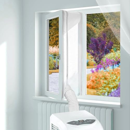 Yulado 300cm Klimaanlage Fensterabdichtung,Fensterdichtung Für Klimaanlage, Hot Air Stop Geeignet für Fenster, Flügelfenster, Dachfenster, Kein...