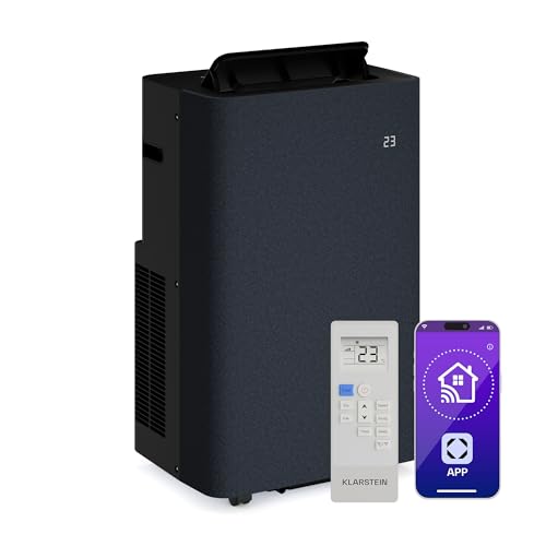 Klarstein AireLux Mobile Klimaanlage – 14.000 BTU, Für Räume bis 51 m², App & Sprachsteuerung, 4-in-1 Kühlung, Entfeuchter, Ventilator &...