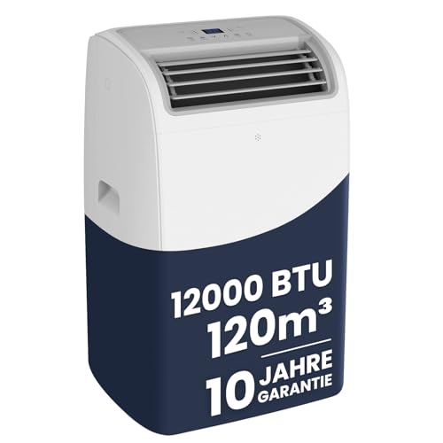 Newentor Klimaanlage Mobil 12000 BTU/3,5 kW, Mobile Klimaanlage mit Abluftschlauch, Mobiles Klimagerät für Räume bis 120m³/43㎡,...