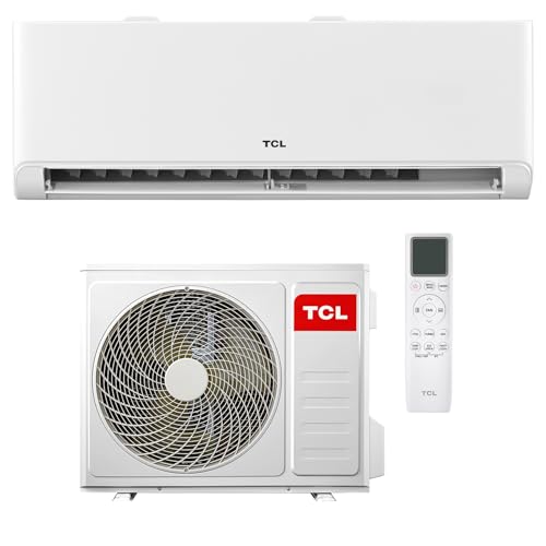 TCL Split Klimaanlage 12000 BTU BreezeIN mit Sprachsteuerung, WIFI für Räume bis 45m² 4 in 1: Heizen, Kühlen, Entfeuchten, Ventilieren - Version...