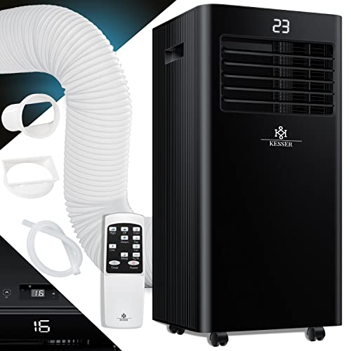 KESSER® - Klimaanlage Mobiles Klimagerät 4in1 kühlen, Luftentfeuchter, lüften, Ventilator - 7000 BTU/h (2.000 Watt) 2,3KW - Mobil Klima mit...