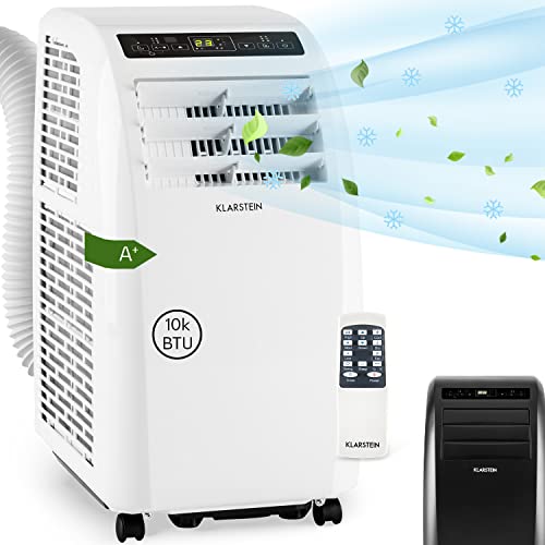 Klarstein Mobile Klimaanlage mit Abluftschlauch, 4-in-1 Klimagerät mit Ventilator, Luftentfeuchter & Nachtmodus, Kleine & Portable Klimaanlage für...