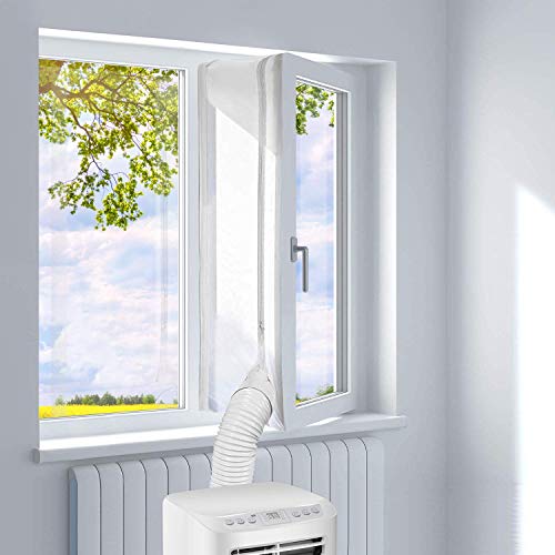 JIAWWAN Fensterabdichtung für Mobile Klimageräte, Klimaanlage Fensterabdichtung Dachfenster 300CM, Wäschetrockner, Ablufttrockner, Hot Air Stop,...