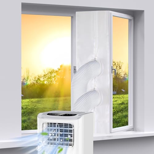 400cm Klimaanlage Fensterabdichtung für mobile Klimageräte, Wäschetrockner, Ablufttrockner, GLANXY Klimagerät Fenster Klima Abdichtung für...