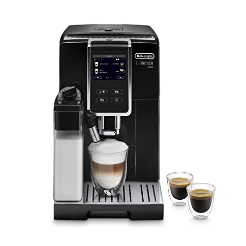 De'Longhi Dinamica Plus ECAM 370.70.B Kaffeevollautomat mit LatteCrema Milchsystem, Cappuccino & Espresso auf Knopfdruck, 3,5 Zoll TFT Touchscreen...