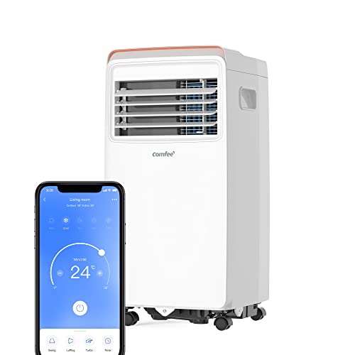 Comfee Mobiles Klimagerät Mobile 8000 Pro, 8000 BTU 2,3kW, Kühlen&Ventilieren&Entfeuchten, Raumgröße bis 78m³(29㎡), APP-Steuerung/Alexa/Google...