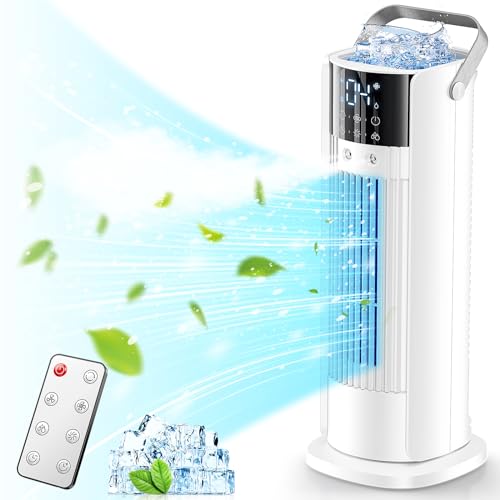 Mobile Klimageräte FIAHNG, Kaltwassersätze mit Wasserkühlung, Ventilatoren Klimageräte, Befeuchtungsventilatoren, Kaltwassersätze, 18 W, 700 ml...