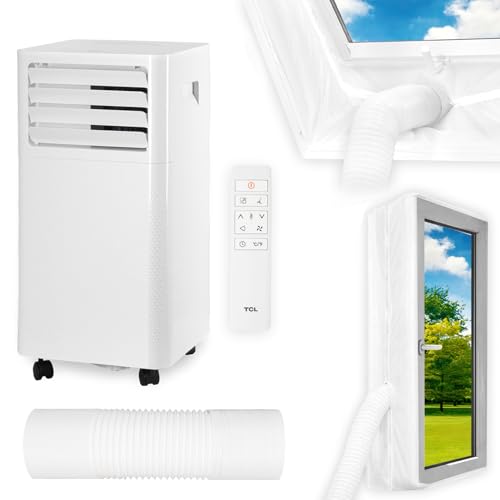 TCL Mobiles Klimagerät 7000 BTU 2,05 kW – Klimaanlage mit Abluftschlauch, R290, für Räume bis 25 m², 3-in-1 Funktion – Kühlen, Entfeuchten,...