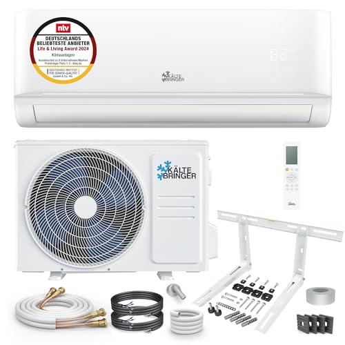 Kältebringer Split Klimaanlage Quick Connect - 12000 BTU (3,5 kW) - Inverter Klimagerät mit Heizfunktion, WiFi und App - bis 55qm - sehr leise -...