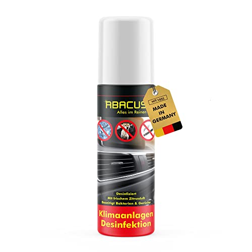 ABACUS® Klimaanlagen Desinfektion, Klimaanlagenreiniger Auto, Klimaanlagen-Desinfektion Auto, Klimadesinfektion – Desinfektion & Reinigung für...