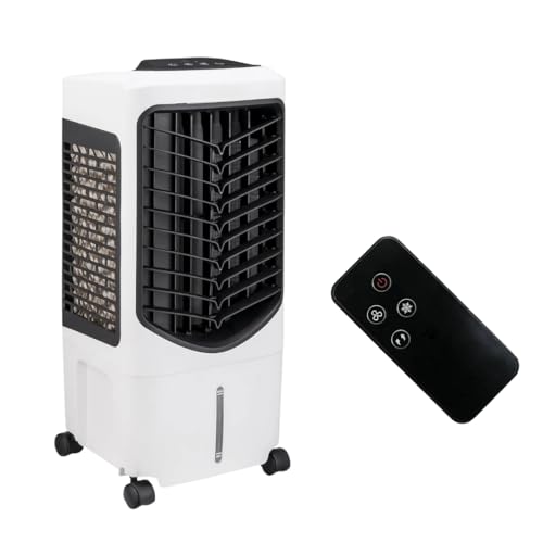 JUNG COMMODR Mobile Klimaanlage ohne Abluftschlauch, Klimagerät 3-in-1 Luftkühler und Ionisator, Leiser Ventilator mit Wasserkühlung, Fernbedienung...