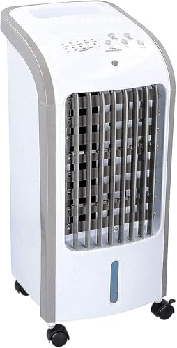 JUNG TVE26 Mobile Klimaanlage mit Verdunstungskühlung, Klimagerät, Energieeffizienter Luftkühler ohne Abluftschlauch, Mobiles Raumkühlgerät mit...
