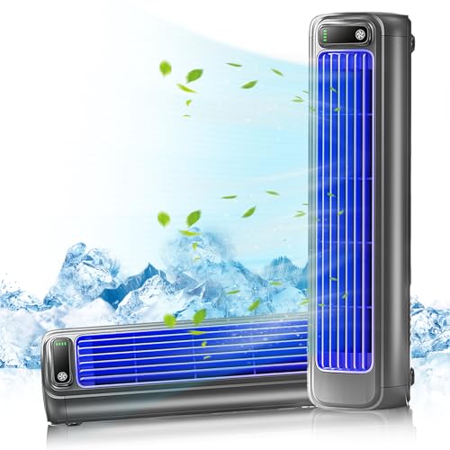 Deedlite Festberg® Cooling Ace – Briza Ac Kabelloser, Coldeez Kühlkönig Bladeless Turmventilator mit 3 Geschwindigkeiten | Leiser & tragbarer...