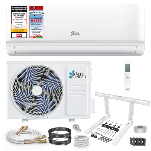 Kältebringer Split Klimaanlage Quick Connect - 12000 BTU (3,5 kW) - Klimagerät mit Heizfunktion, WiFi & App, bis 55qm, sehr leise - 5m...